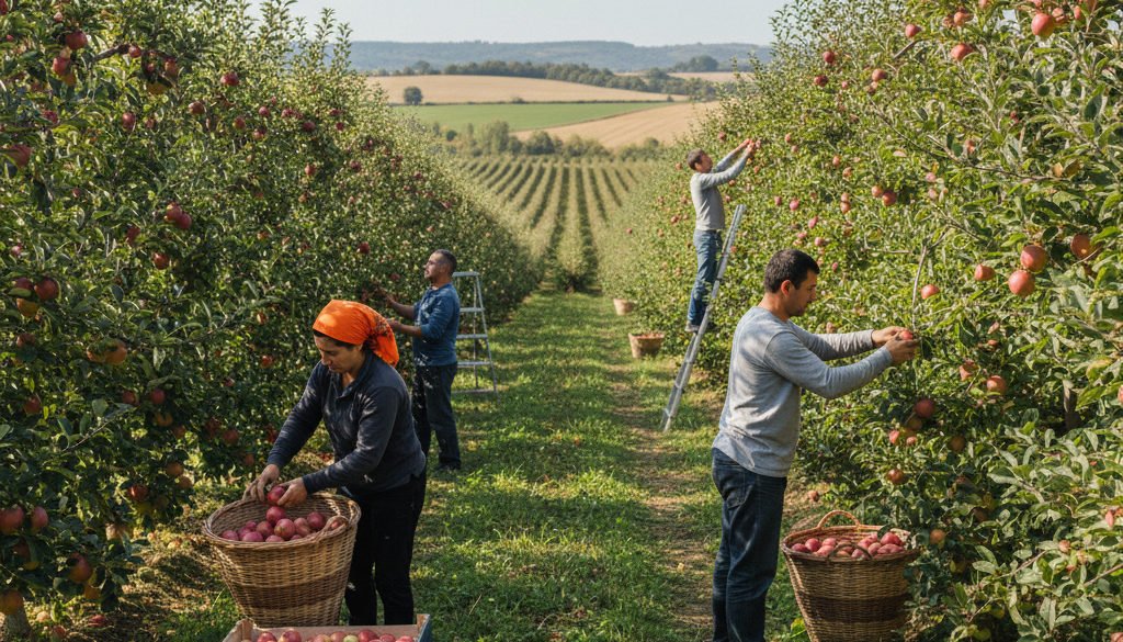 Main d&rsquo;œuvre roumaine : pics agricoles saisonniers France